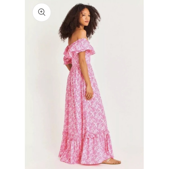 LoveShackFancy 4 NWT Pink Berry Fields Tara Dress Garden Floral Cottage‎ Fairy - Picture 10 of 13